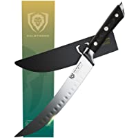 DALSTRONG Cuchillo de cimitar para romper carnicero – 8 pulgadas – Serie Gladiator Slicer – Acero alemán HC – Protector…